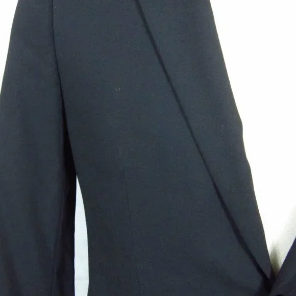 NWOT $598 Brooks Brothers 346 Black Wool Stretch Sport Coat Blazer 37R